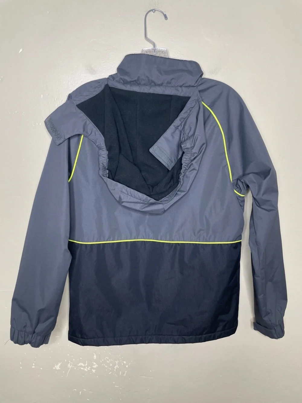 YINGJIELIDE Boy’s Gray Waterproof Fleece Lined Hooded Windproof Warm Jacket 13